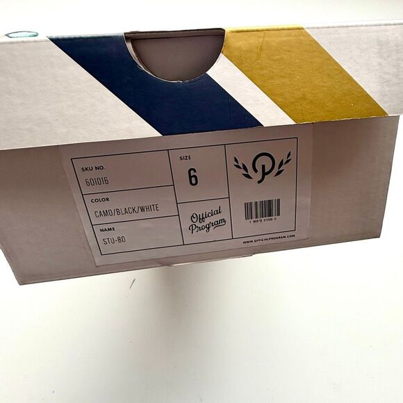 NWT Official Program big boy’s canvas slip on sneakers in camo/black/white Size - Picture 10 of 10